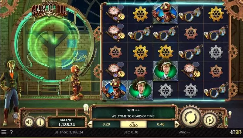 Gears of Time  Real Money Slot made by BetSoft - Main Screen Reels