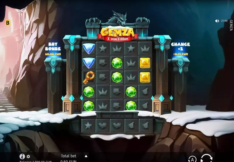 Gemza X-mas  Real Money Slot made by BGaming - Main Screen Reels