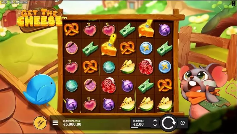 Get The Cheese  Real Money Slot made by Hacksaw Gaming - Main Screen Reels