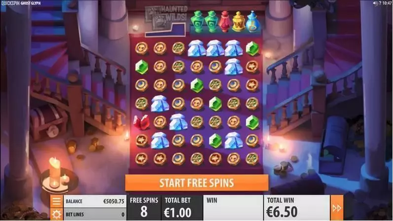 Ghost Glyph  Real Money Slot made by Quickspin - Main Screen Reels