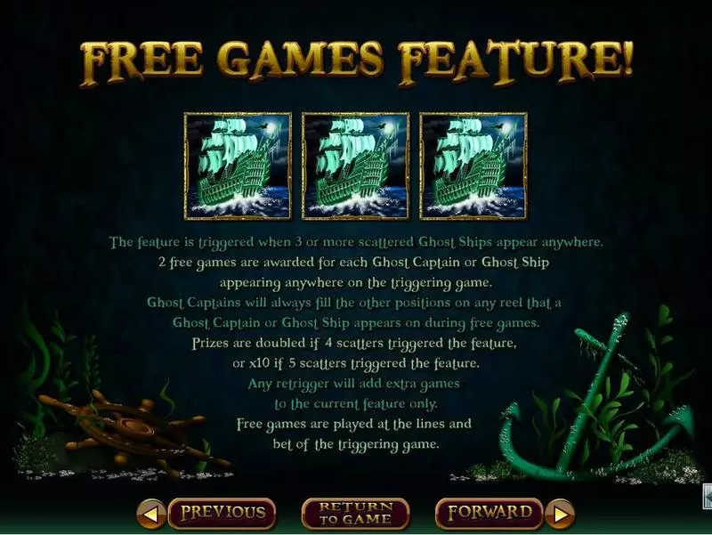 Ghost Ship  Real Money Slot made by RTG - Info and Rules