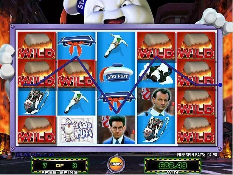 Ghostbusters  Real Money Slot made by IGT - Introduction Screen