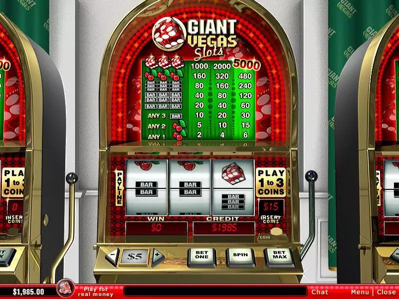 Giant Vegas  Real Money Slot made by PlayTech - Main Screen Reels
