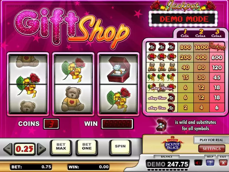 Gift Shop  Real Money Slot made by Play'n GO - Main Screen Reels