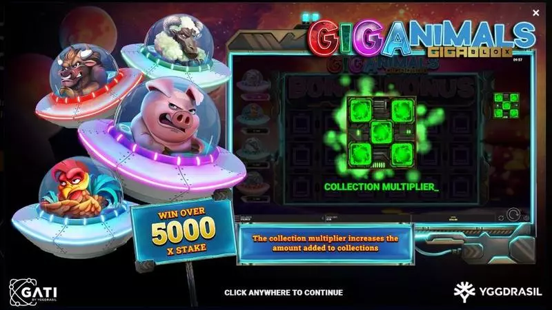 Giganimals GigaBlox  Real Money Slot made by Yggdrasil - Info and Rules