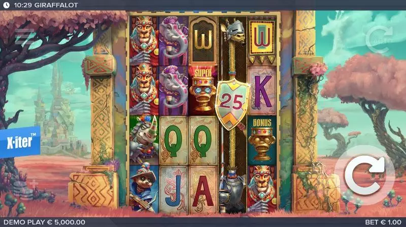 Giraffalot  Real Money Slot made by Elk Studios - Main Screen Reels