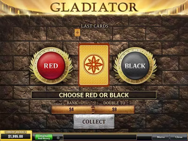 Gladiator  Real Money Slot made by PlayTech - Gamble Screen