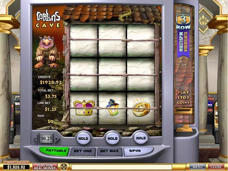 Goblin's Cave  Real Money Slot made by PlayTech - Main Screen Reels