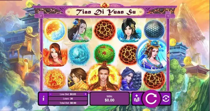 Gods of Nature   Real Money Slot made by RTG - Main Screen Reels