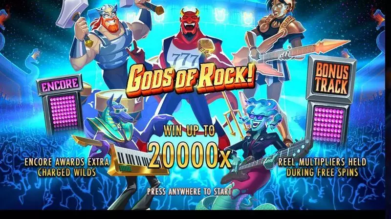 Gods of Rock  Real Money Slot made by Thunderkick - Info and Rules