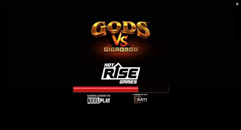 Gods VS Gigablox  Real Money Slot made by ReelPlay - Introduction Screen