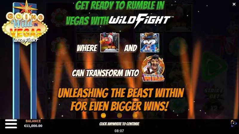 Going Wild in Vegas Wild Fight  Real Money Slot made by ReelPlay - Info and Rules