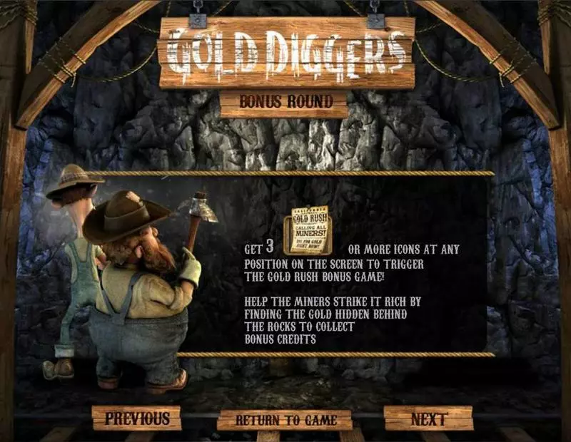 Gold Diggers  Real Money Slot made by BetSoft - Bonus 1