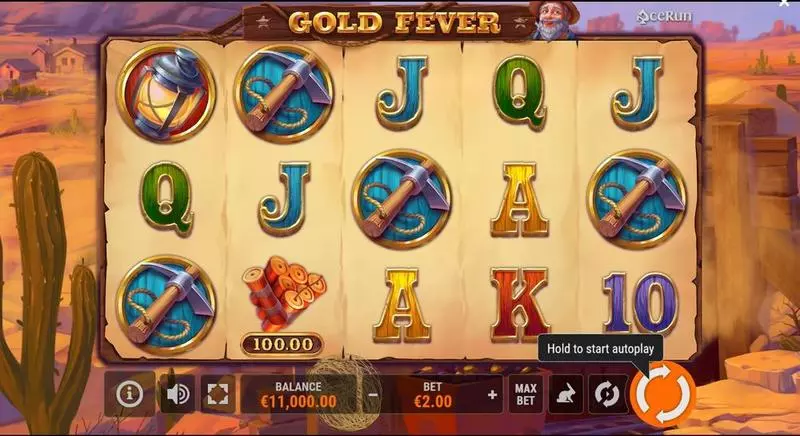 Gold Fever   Real Money Slot made by AceRun - Main Screen Reels