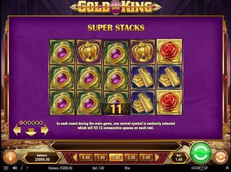 Gold King  Real Money Slot made by Play'n GO - Bonus 1