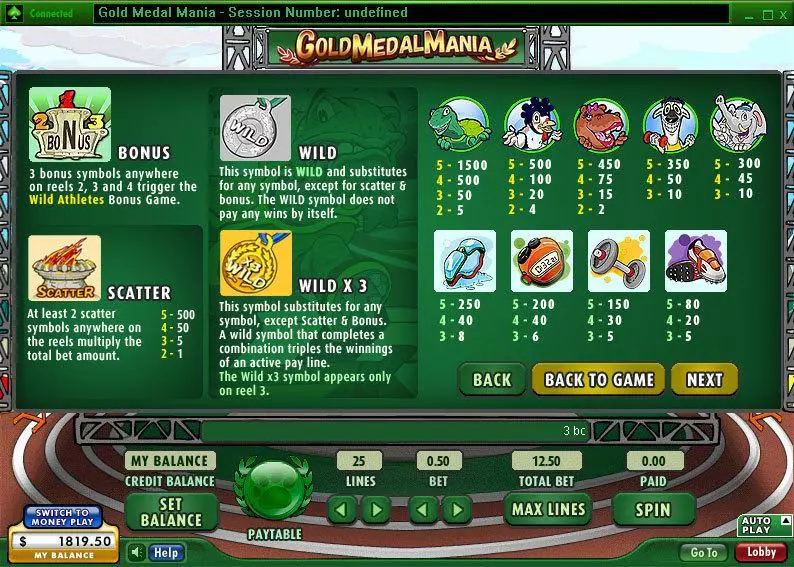 Gold Medal Mania  Real Money Slot made by 888 - Info and Rules