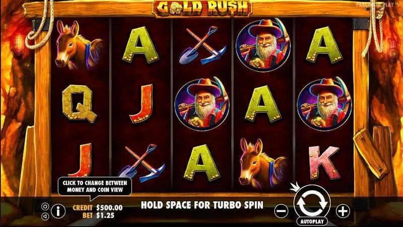 Gold Rush  Real Money Slot made by Pragmatic Play - Main Screen Reels