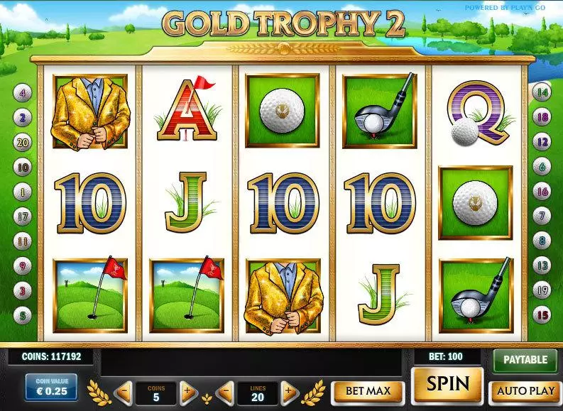 Gold Trophy 2  Real Money Slot made by Play'n GO - Main Screen Reels