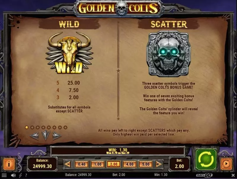 Golden Colts  Real Money Slot made by Play'n GO - Bonus 1