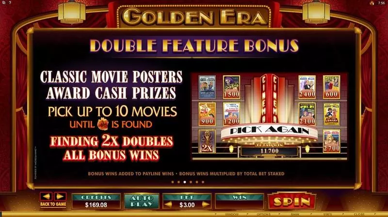 Golden Era  Real Money Slot made by Microgaming - Info and Rules