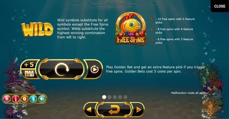 Golden Fish Tank  Real Money Slot made by Yggdrasil - 