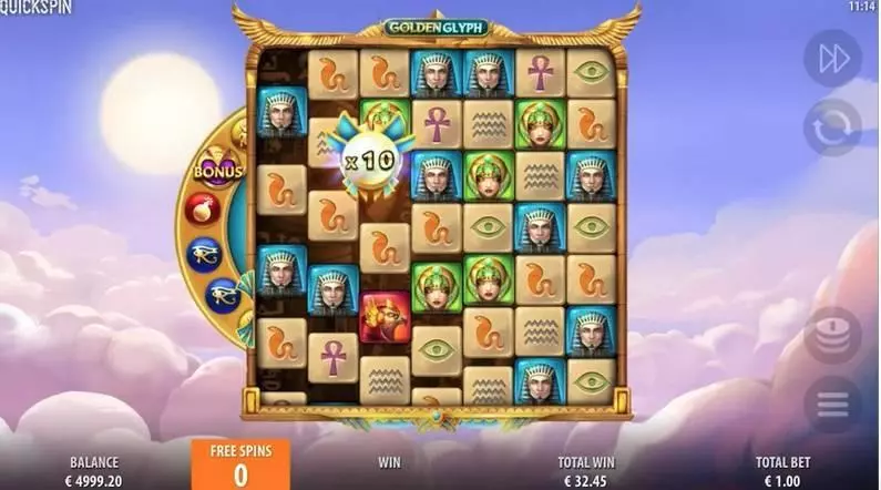 Golden Glyph  Real Money Slot made by Quickspin - Main Screen Reels