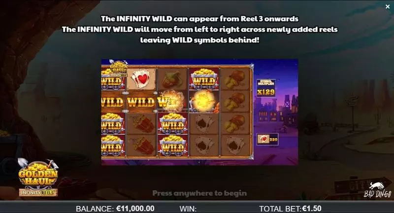Golden Haul Infinity Reels  Real Money Slot made by ReelPlay - Info and Rules