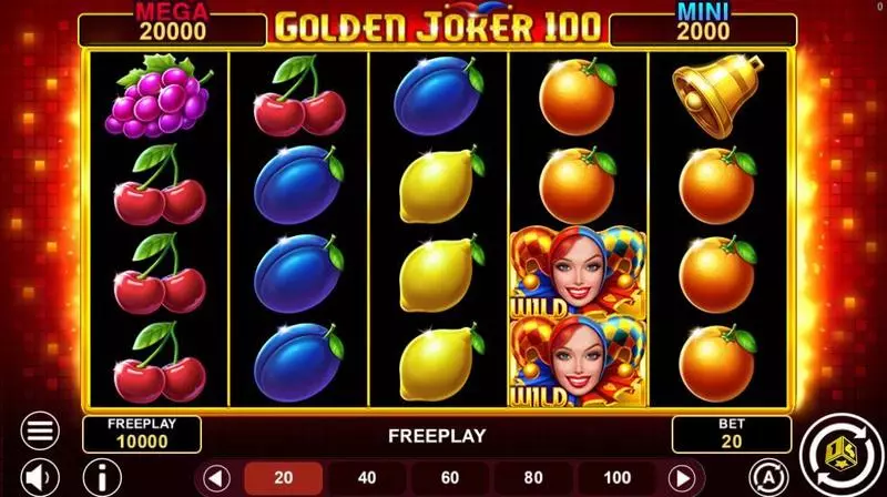 Golden Joker 100 Hold And Win  Real Money Slot made by  - Main Screen Reels