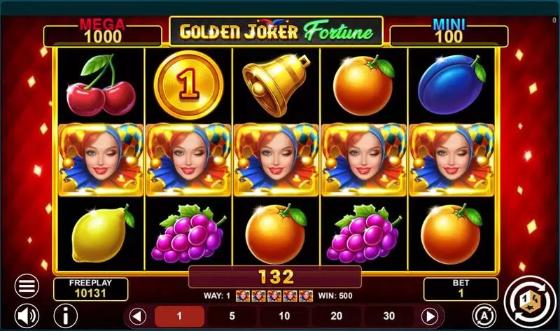 Golden Joker Fortune  Real Money Slot made by 1Spin4Win - Winning Screenshot