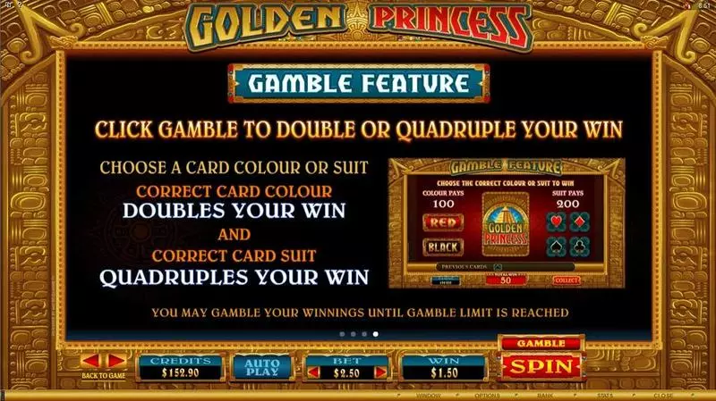 Golden Princess  Real Money Slot made by Microgaming - Info and Rules