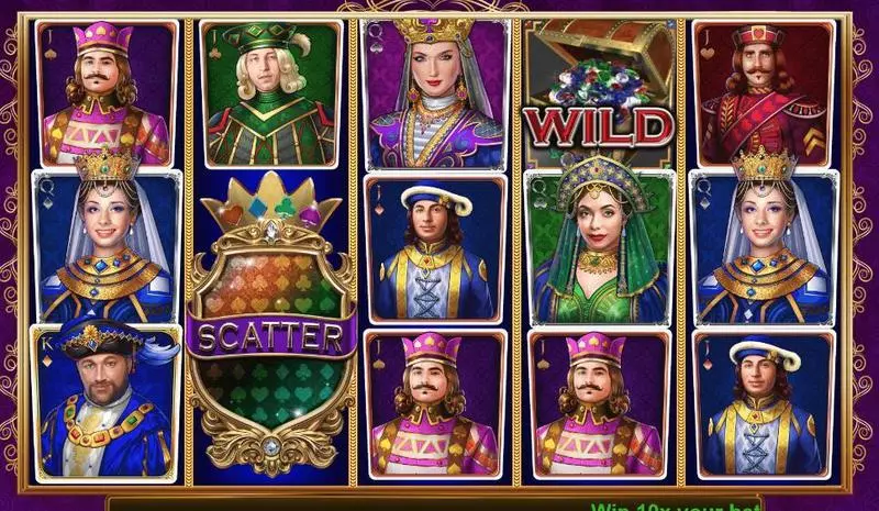 Golden Royals  Real Money Slot made by Booming Games - Main Screen Reels