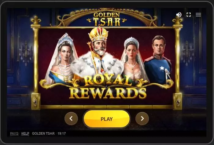 Golden Tsar  Real Money Slot made by Red Tiger Gaming - Main Screen Reels