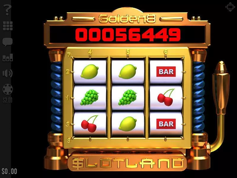 Golden8  Real Money Slot made by Slotland Software - Main Screen Reels
