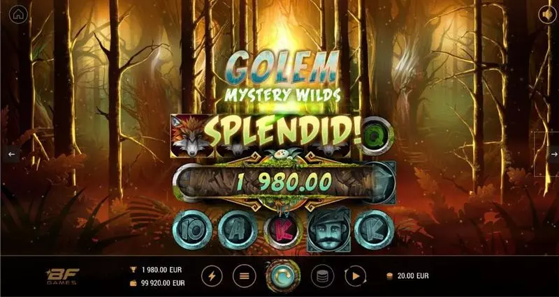 Golem Mystery Wilds  Real Money Slot made by BF Games - Introduction Screen