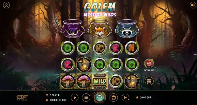 Golem Mystery Wilds  Real Money Slot made by BF Games - Main Screen Reels