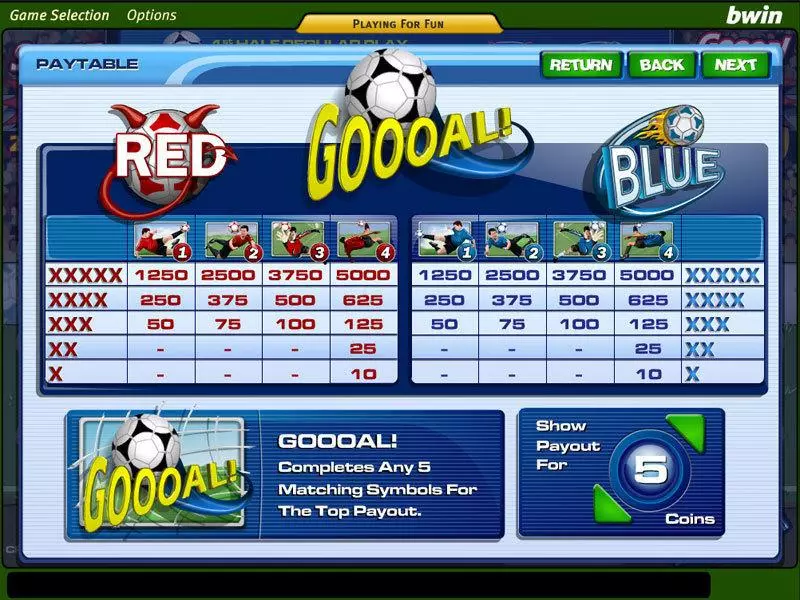 Goooal!  Real Money Slot made by Amaya - Info and Rules
