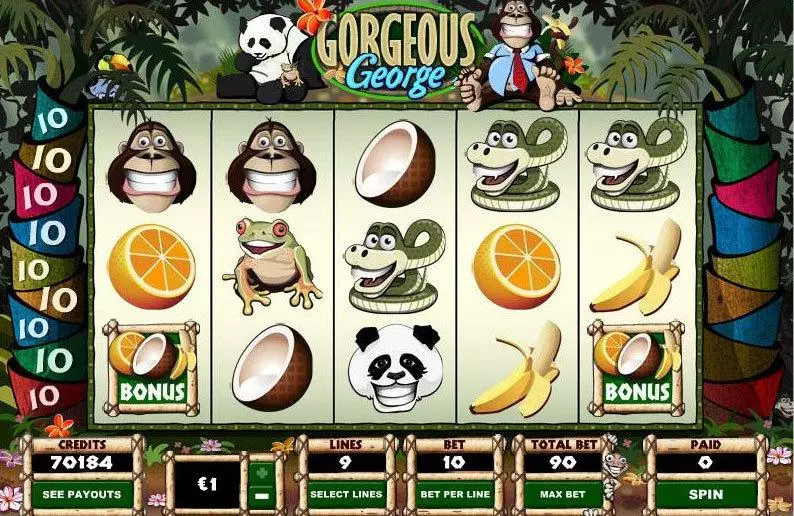 Gorgeous George  Real Money Slot made by Parlay - Main Screen Reels