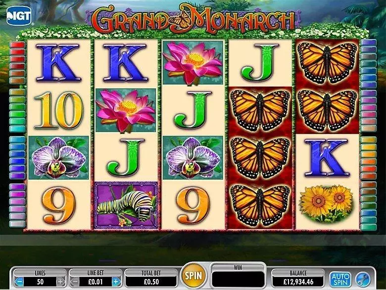 Grand Monarch  Real Money Slot made by IGT - Introduction Screen