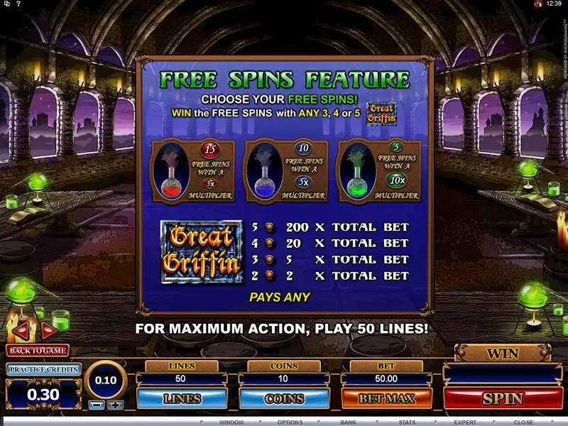 Great Griffin  Real Money Slot made by Microgaming - Bonus 2