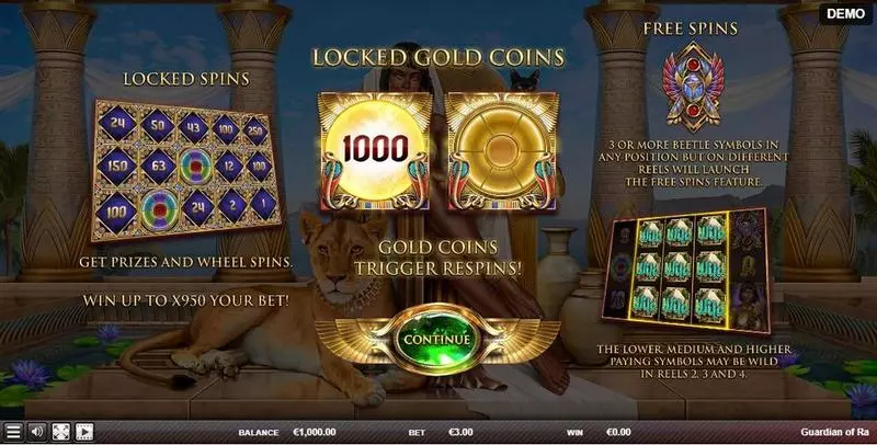 Guardian of Ra  Real Money Slot made by Red Rake Gaming - Info and Rules