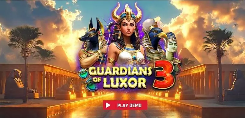 Guardians of Luxor 3  Real Money Slot made by Red Rake Gaming - Introduction Screen