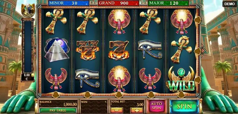 Guardians of Luxor 4  Real Money Slot made by Red Rake Gaming - Main Screen Reels
