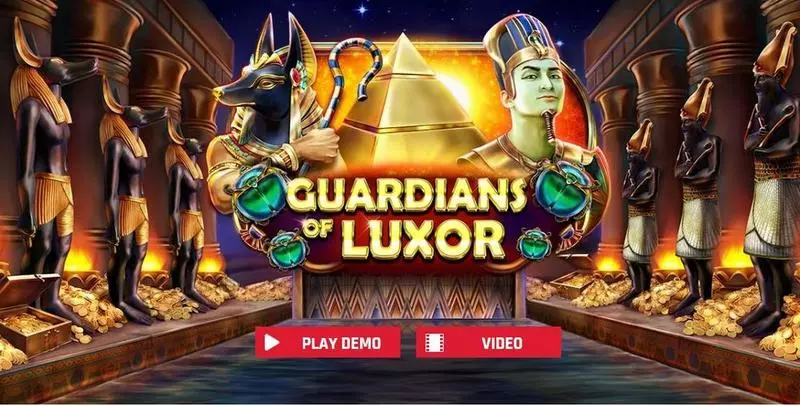 Guardians of Luxor  Real Money Slot made by Red Rake Gaming - Introduction Screen