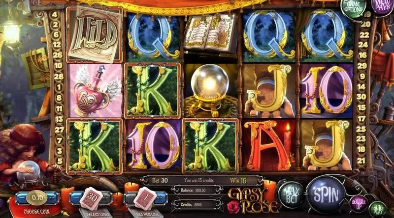 Gypsy Rose  Real Money Slot made by BetSoft - Introduction Screen