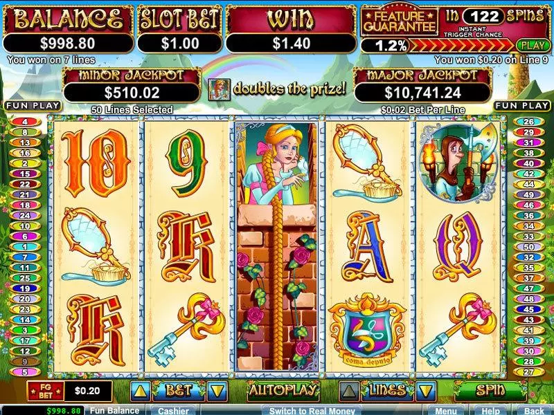 Hairway to Heaven  Real Money Slot made by RTG - Main Screen Reels