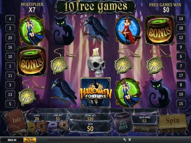 Halloween Fortune  Real Money Slot made by PlayTech - Bonus 3