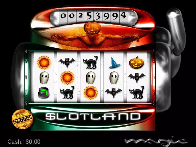 Halloween Magic  Real Money Slot made by Slotland Software - Main Screen Reels