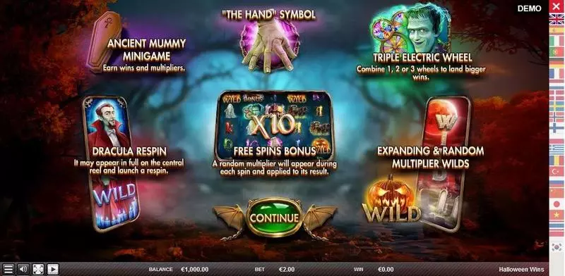 Halloween Wins  Real Money Slot made by Red Rake Gaming - Info and Rules
