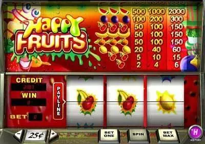 Happy Fruits  Real Money Slot made by PlayTech - Main Screen Reels