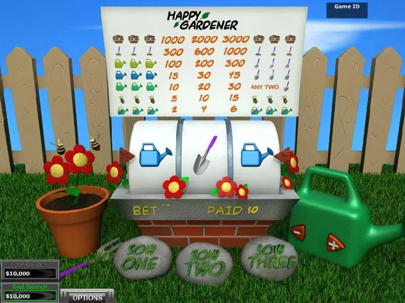 Happy Gardener  Real Money Slot made by DGS - Main Screen Reels